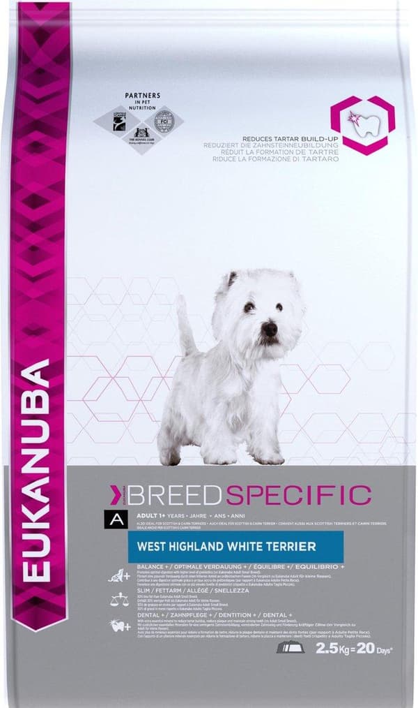 Eukanuba RACESPECIFIK 2,5 kg voksen kylling, Tyrkiet