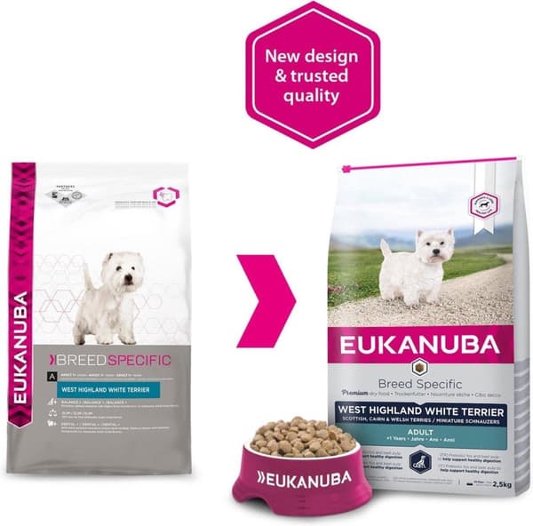 Eukanuba RACESPECIFIK 2,5 kg voksen kylling, Tyrkiet
