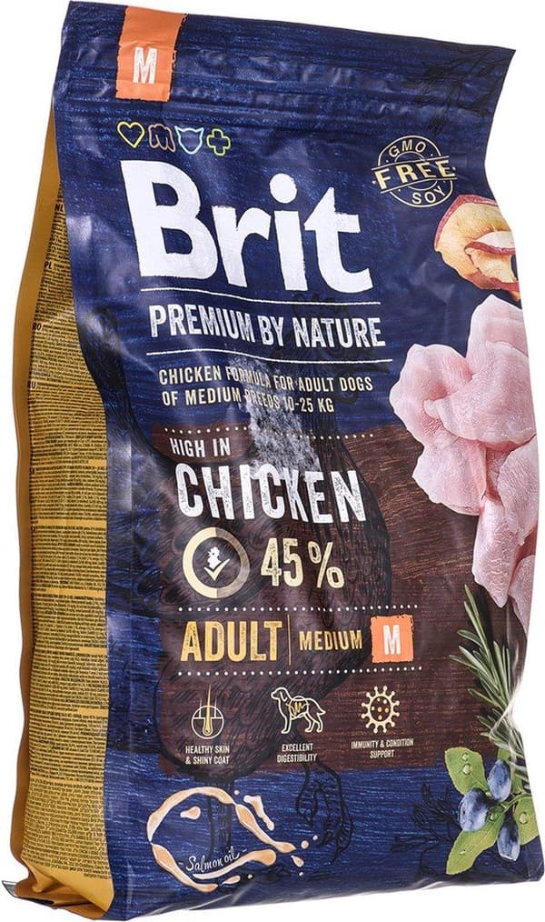 Brit Premium by Nature ADULT M - koiran kuivaruoka - 3kg