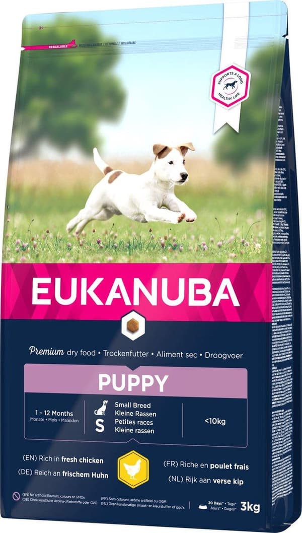 Eukanuba voksende hvalp lille race kylling 3 kg