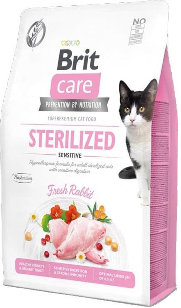 BRIT Care Grain-Free Sterilized Sensitive - torrfoder för katter - 2 kg