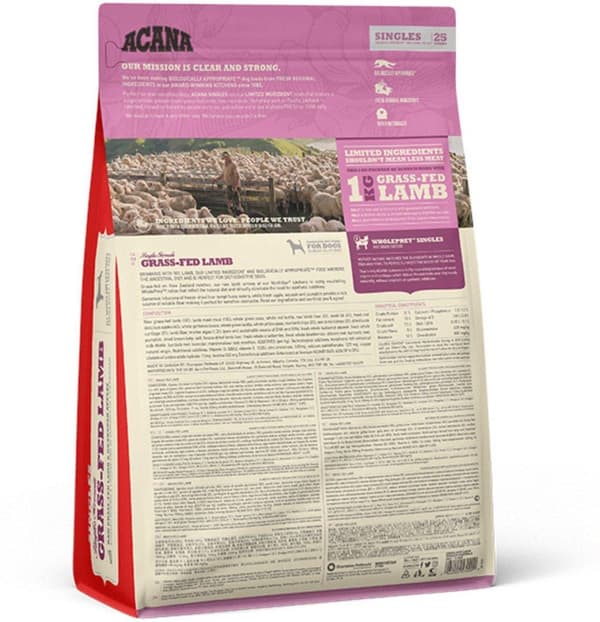 ACANA Singles Grass-Fed Lamb - torrfoder för hundar - 2 kg