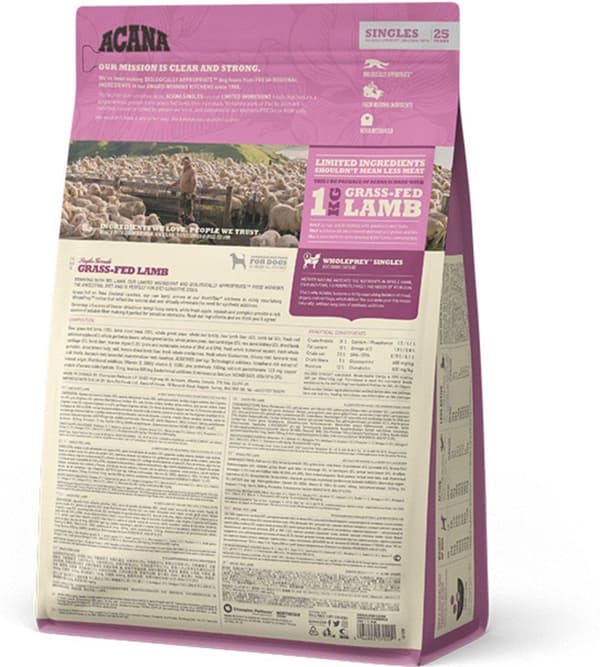 ACANA Singles Grass-Fed Lamb - torrfoder för hundar - 2 kg
