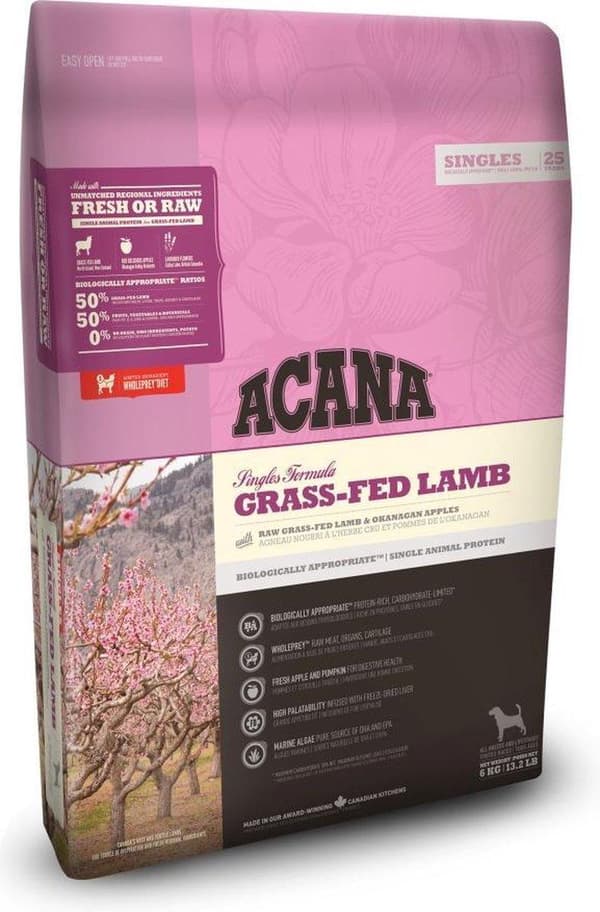 ACANA Singles Grass-Fed Lamb - torrfoder för hundar - 2 kg