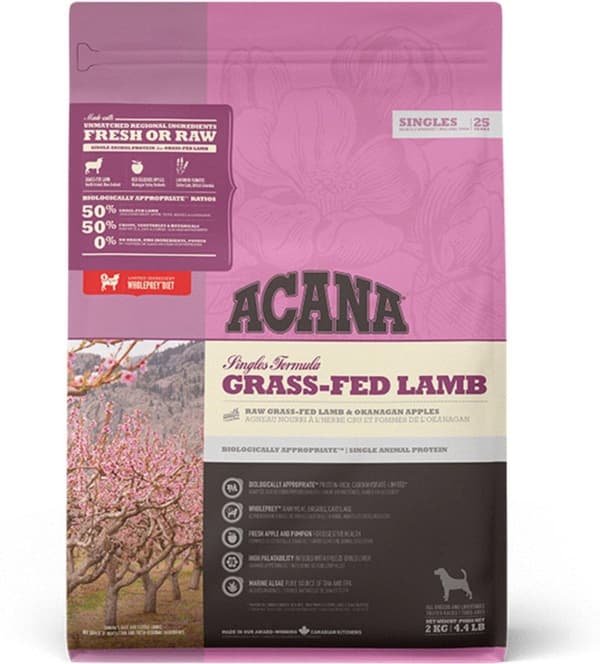 ACANA Singles Grass-Fed Lamb - torrfoder för hundar - 2 kg