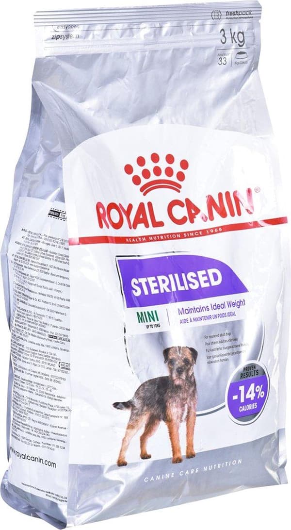 Royal Canin CCN MINI STERILIZED - tørfoder til voksne hunde - 3 kg