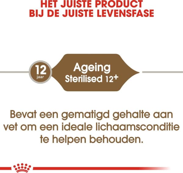 Royal Canin Senior Aging Steriliseret 12+ katte tørfoder Majs, Fjerkræ, Grøntsager 2 kg