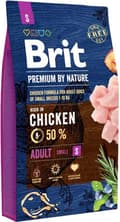 Pikkukuva 1 / 3: Brit Premium By Nature Adult S - koiran kuivaruoka - 8kg