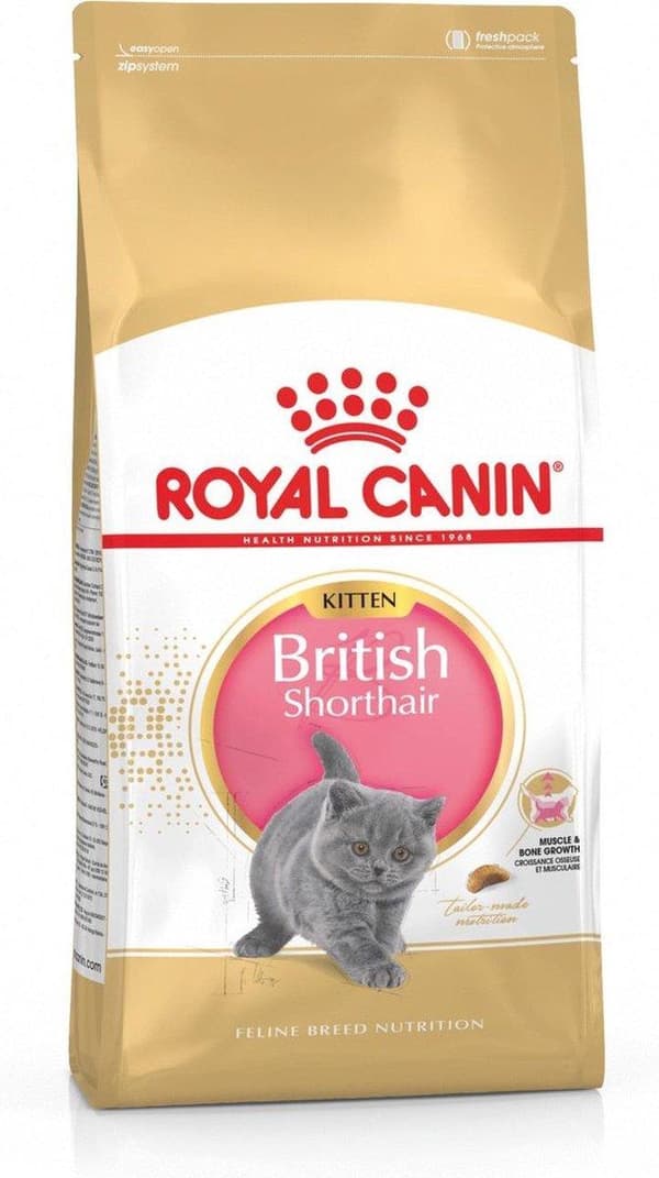 Royal Canin British Shorthair Kitten katte tørfoder 2 kg Fjerkræ, Ris, Grøntsager