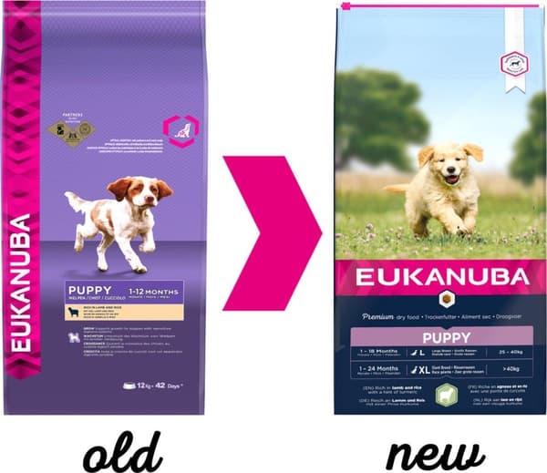 Eukanuba Hvalp Lam, Ris 12 kg