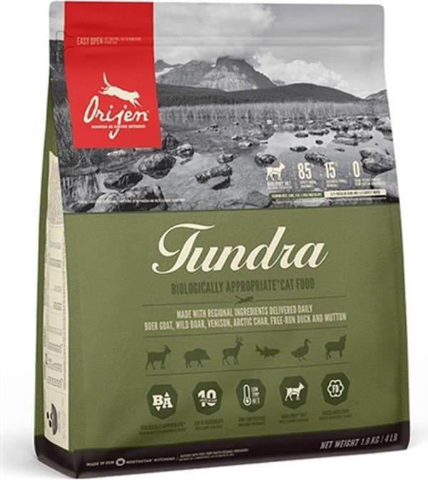 Orijen Tundra katte tørfoder 1,8 kg Voksen And, Vildsvin