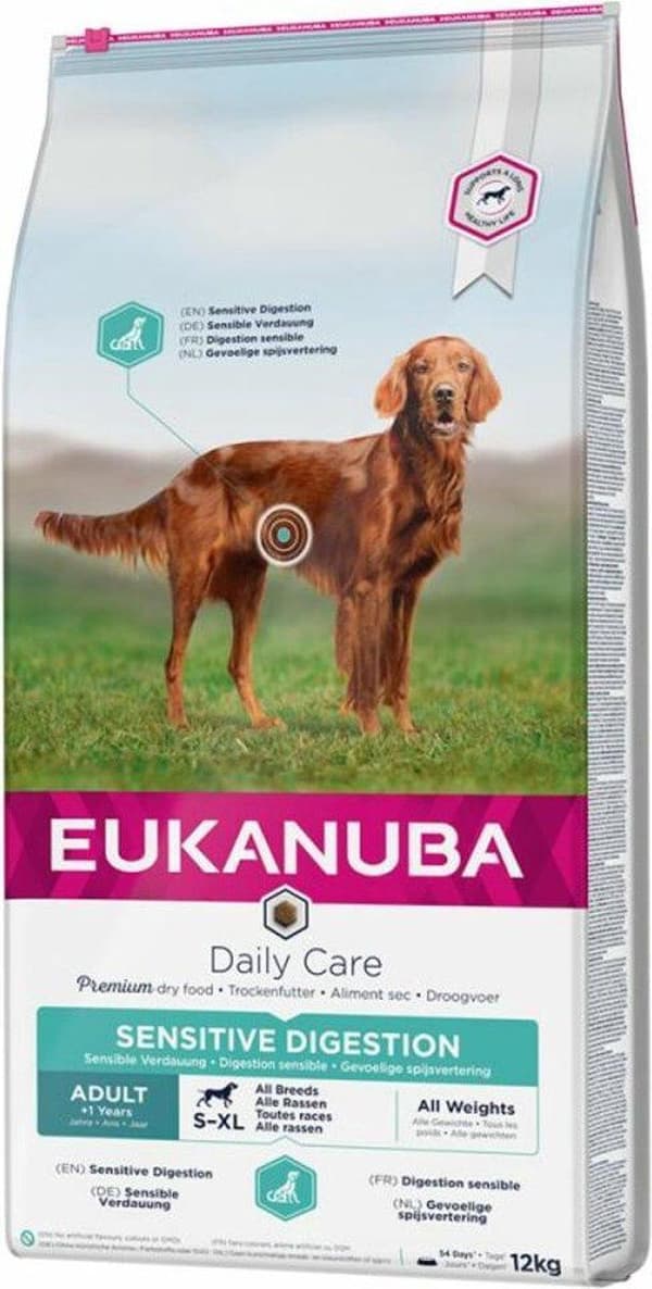 Eukanuba Daily Care Adult Sensitive Digestive - kuiva koiranruoka - 12 kg