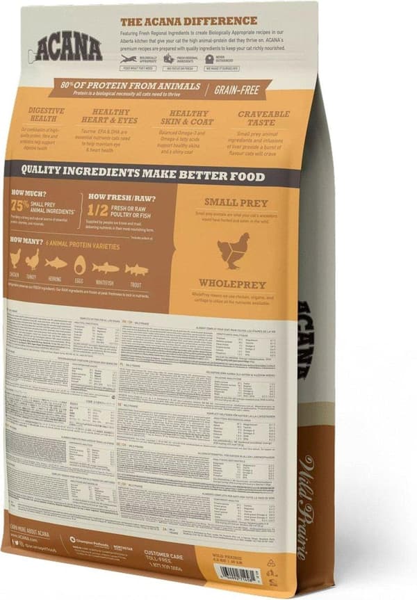 Acana Wild Prairie Cat - torrfoder för katter - 4,5kg