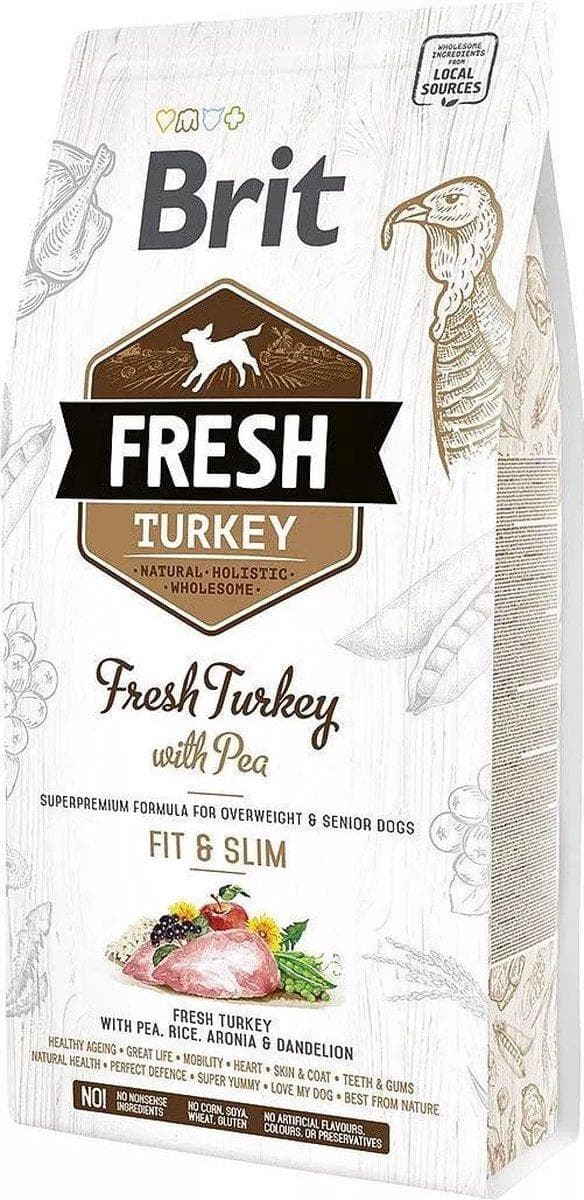 BRIT Fresh Turkey & Pea Fit & Slim - Tør hundefoder Kalkun med ærter 12 kg