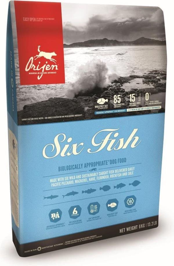 Orijen Seks Fisk 6 kg Voksen