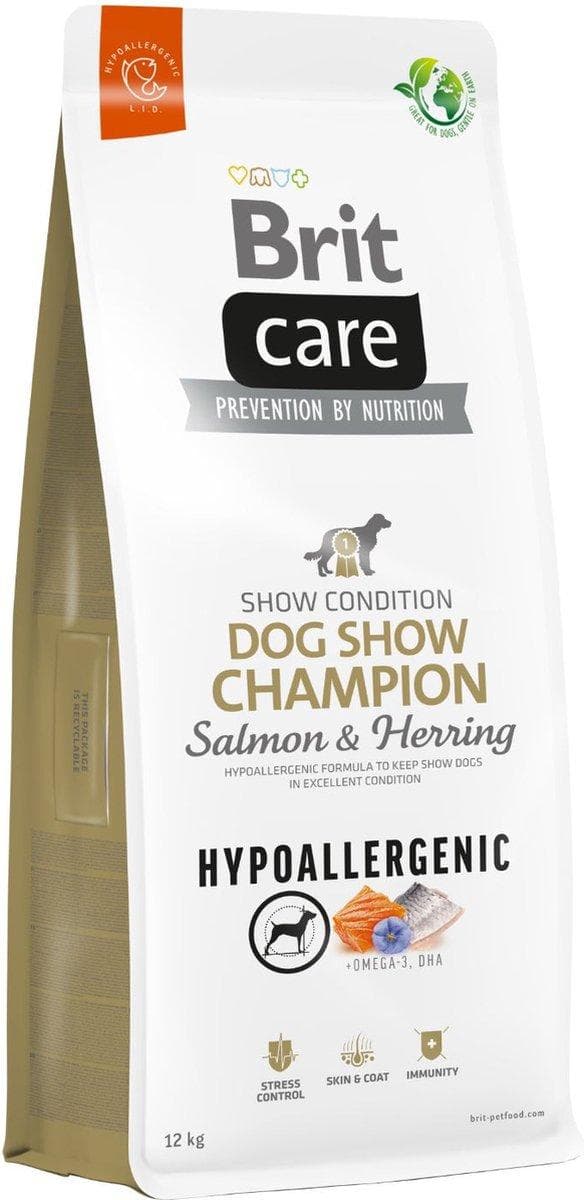 BRIT Care Hypoallergenic Adult Dog Show Champion Lohi & Silli - koiran kuivaruoka - 12 kg