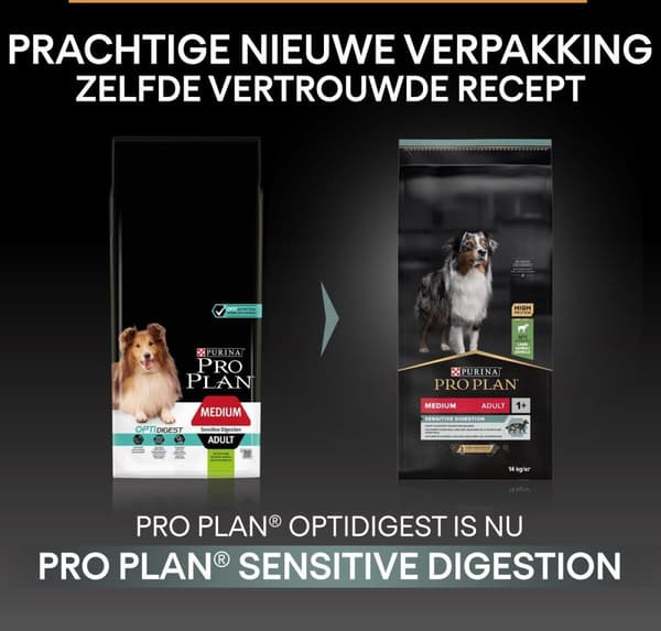 Purina Medium Adult Sensitive Fordøjelse med OPTIDIGEST 14 kg Lam