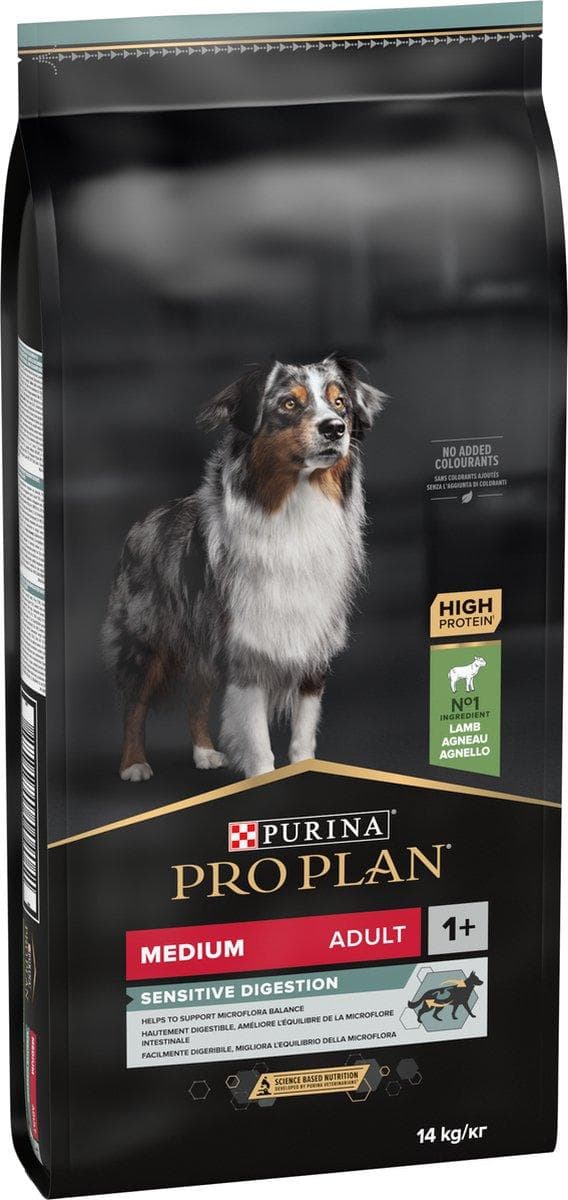 Purina Medium Adult Sensitive Fordøjelse med OPTIDIGEST 14 kg Lam
