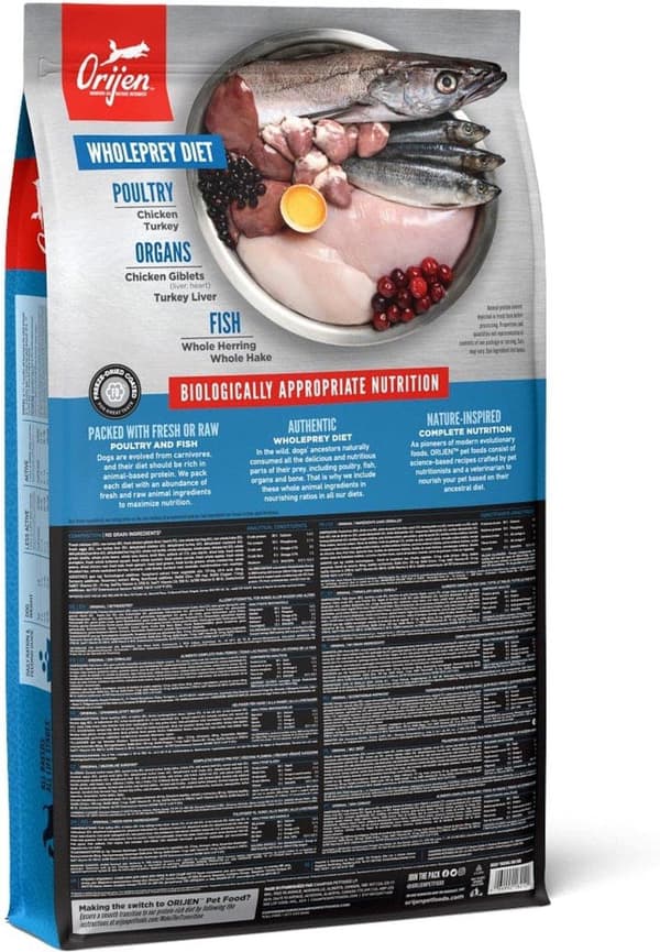 Orijen Original 11,4 kg vuxen kyckling, fisk, kalkon
