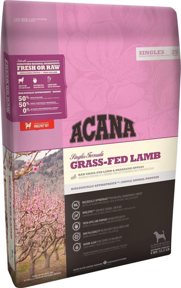 Acana Singles Græsfodret Lam 11,4 kg