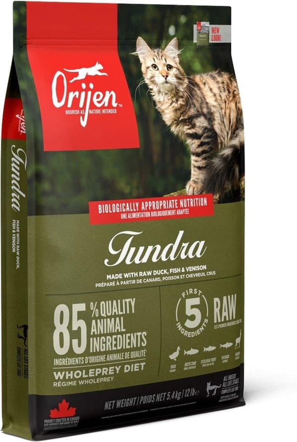 Orijen Tundra katter torrfoder 5,4 kg Vuxen get, galt, anka