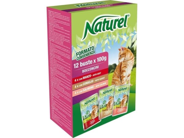 Life Pet Care LIFE CAT NATUREL BOX 12x100g BEEF + RABBIT + SALMON