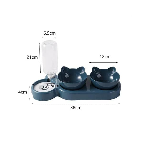 Matskål og dispenser for katt - automatisk