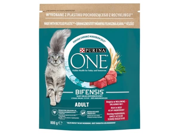 PURINA One Bifensis Adult Beef - tørfoder til kattekillinger - 800 g