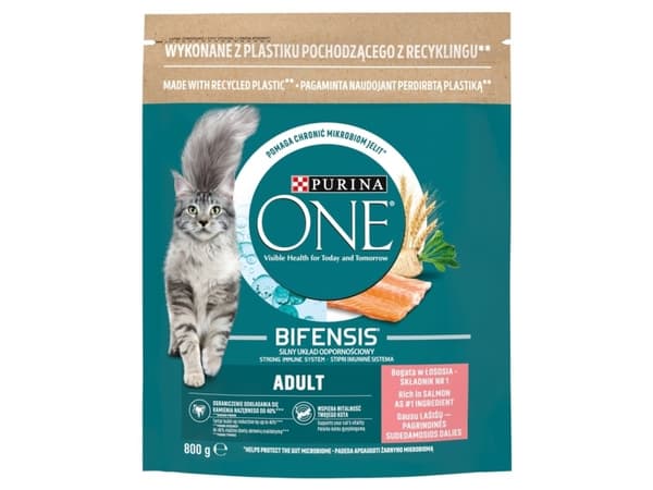 PURINA One Bifensis Adult Salmon - tørfoder til kattekillinger - 800 g