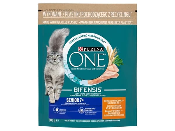 PURINA One Bifensis Senior 7+ - kuivaruoka kissanpennuille - 800g