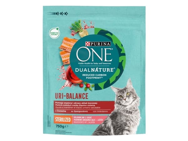 PURINA Dual Nature Uri-Balance Sterilized - tørfoder til kattekillinger - 750 g