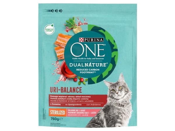PURINA Dual Nature Uri-Balance Sterilized - tørfoder til kattekillinger - 750 g