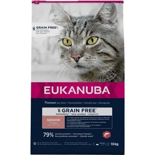 Eukanuba Euk Cat Senior Grainfree Salmon 10 kg