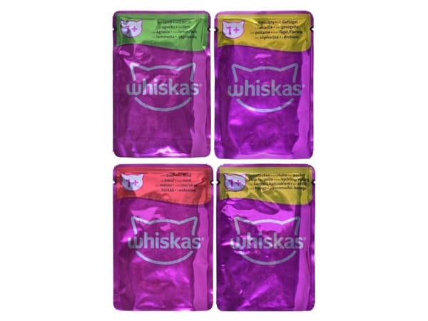 WHISKAS poser blandes i saus for katter 80x85g