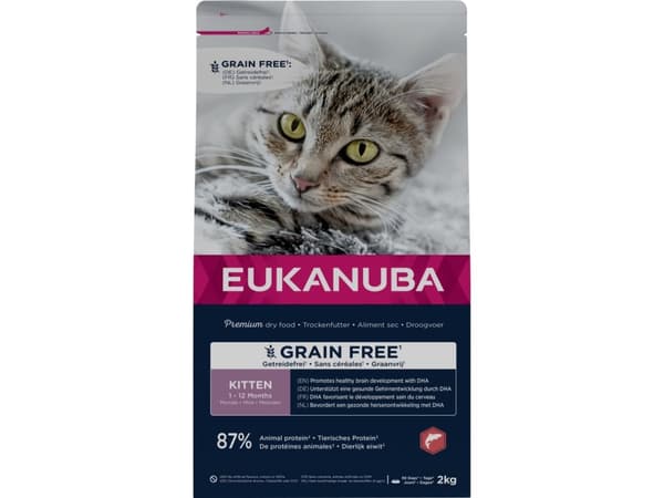 Eukanuba Euk Cat Kitten Grainfree Salmon 2 kg