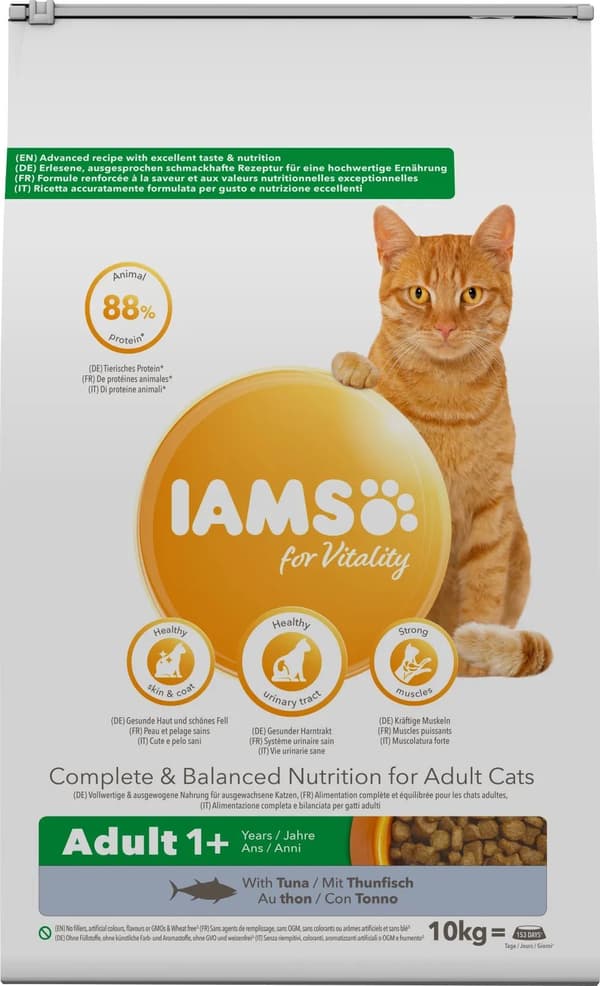 Iams CAT Vitality Adult Tuna 10 kg