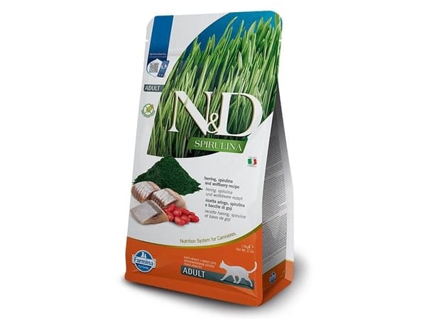 FARMINA N&D Spirulina Herring - tørfoder til kattekillinger - 1.5 kg