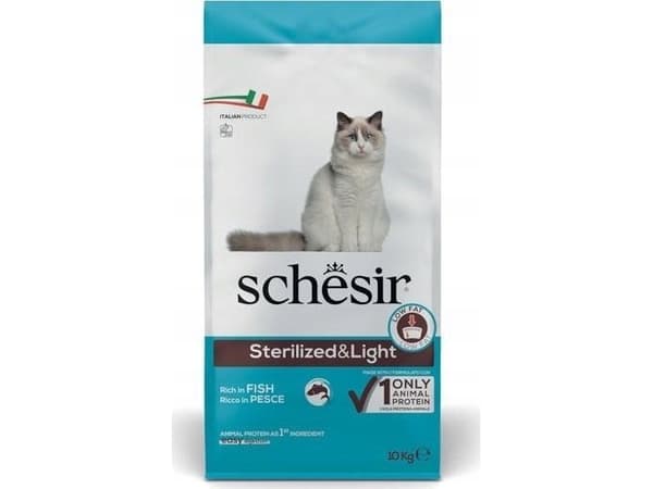 Agras Pet Foods SCHESIR Sterilized Bogata w rybę 10kg