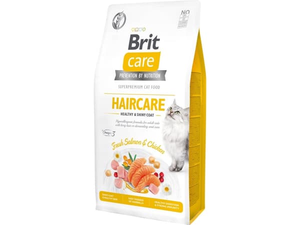 Brit Care Cat GF Haircare Healthy+Shiny Coat 7kg