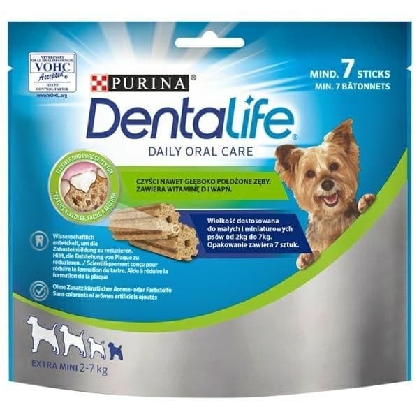PURINA Dentalife Extra Mini - Tandsnack för hundar - 69 g