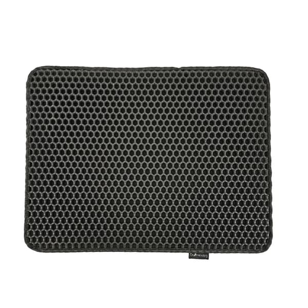 DIAMENTIQ Sort rektangel boksmåtte - kattegrusmåtte - 45 x 60 cm