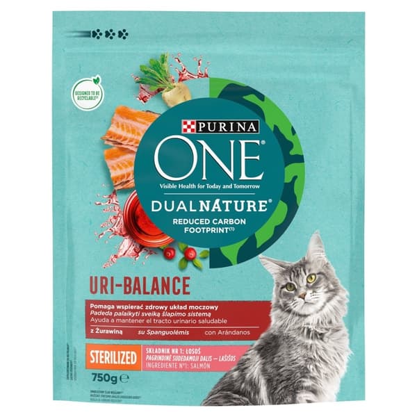 PURINA Dual Nature Uri-Balance Sterilized - torrfoder för katter - 750 g