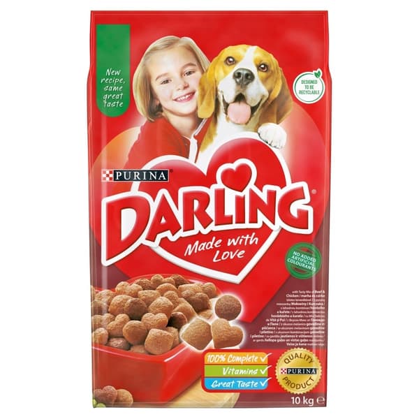 PURINA Darling Beef with Chicken - kuiva koiranruoka - 10 kg