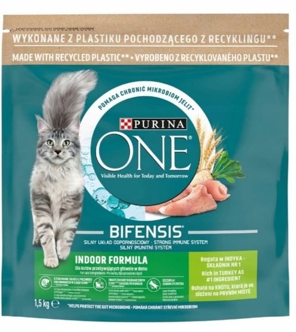 PURINA One Bifensis Indoor Formula - tør kattefoder - 1,5 kg