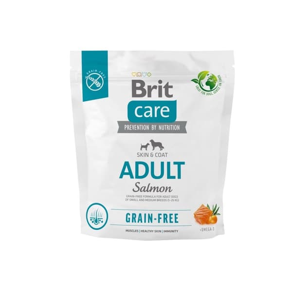 BRIT Care Dog Kornfri Voksen Small & Mellemlaks - tørt hundefoder - 1 kg