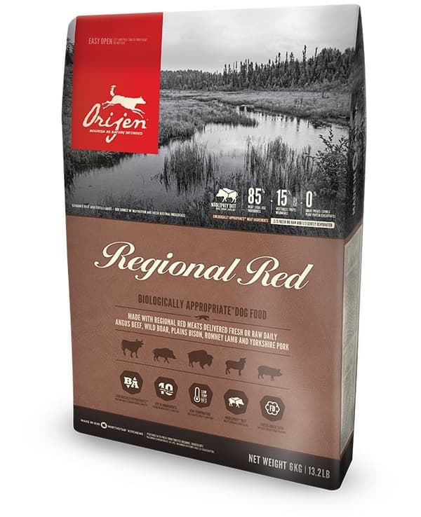 Orijen Regional Rød 2 kg voksen oksekød, lam, svinekød