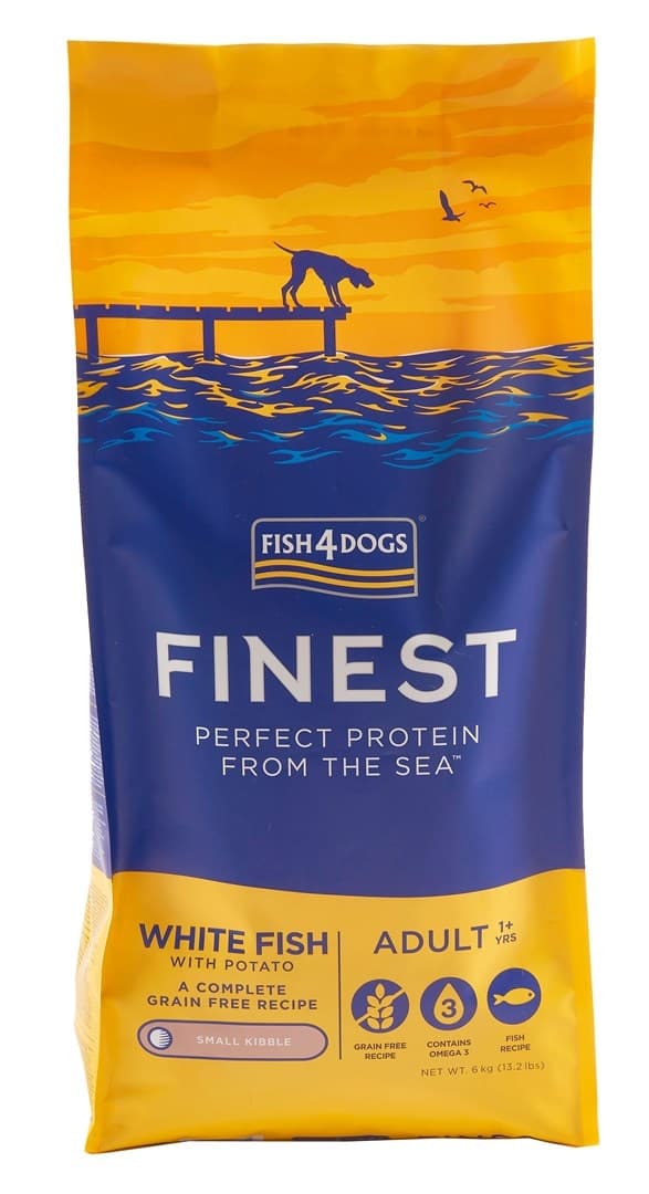 Fish4Dogs Finest Ocean fra białą rybą Voksen (S) 6 kg