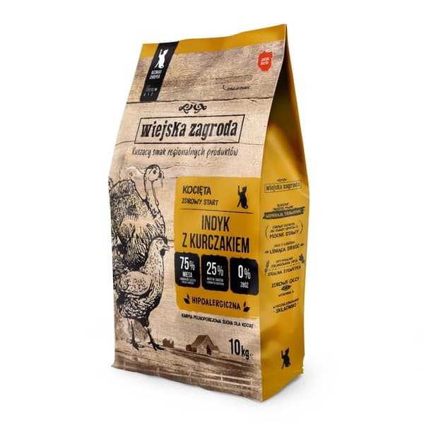 LANDSGÅRD Kalkun med Kylling - tørfoder til killinger - 10 kg