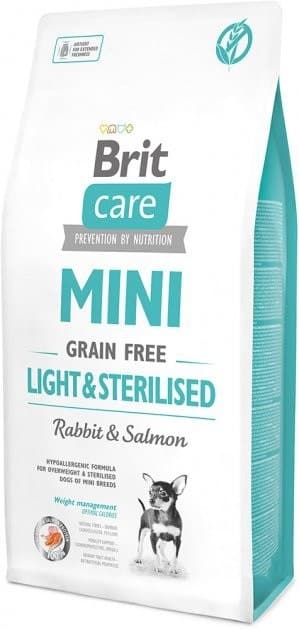 BRIT - CARE MINI GF LIGHT&amp;STERILISED - dla kota - 7 kg