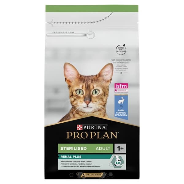 PURINA Pro Plan Sterilized Renal Plus - tør kattefoder - 1,5 kg